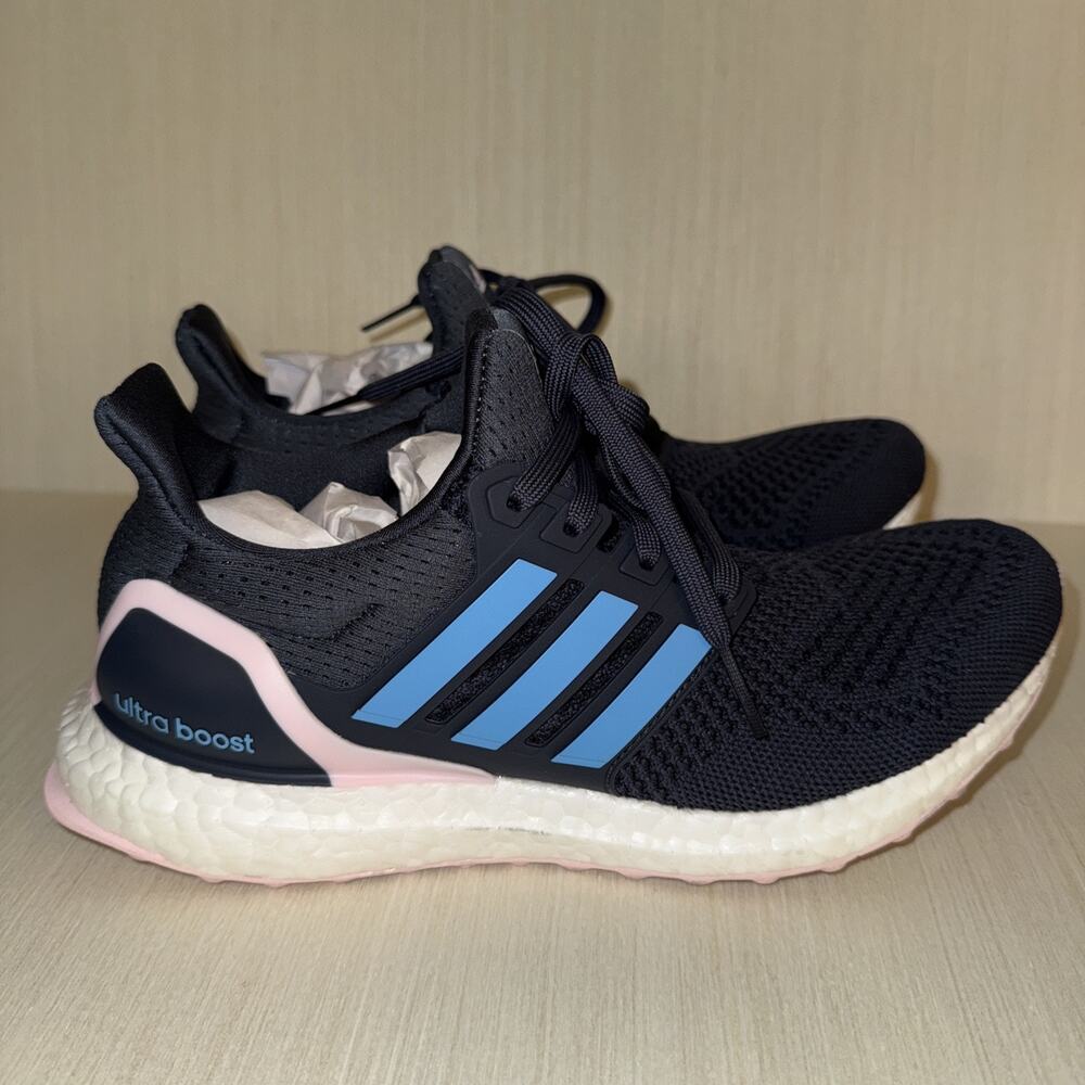 adidas Ultraboost 1.0 W Shadow Navy Clear Pink Road Running Shoes ID5883 7.5